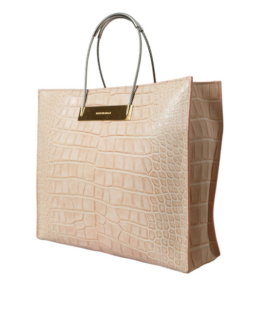 Balenciaga – Alligator Leather Chic Pink Tote Bag