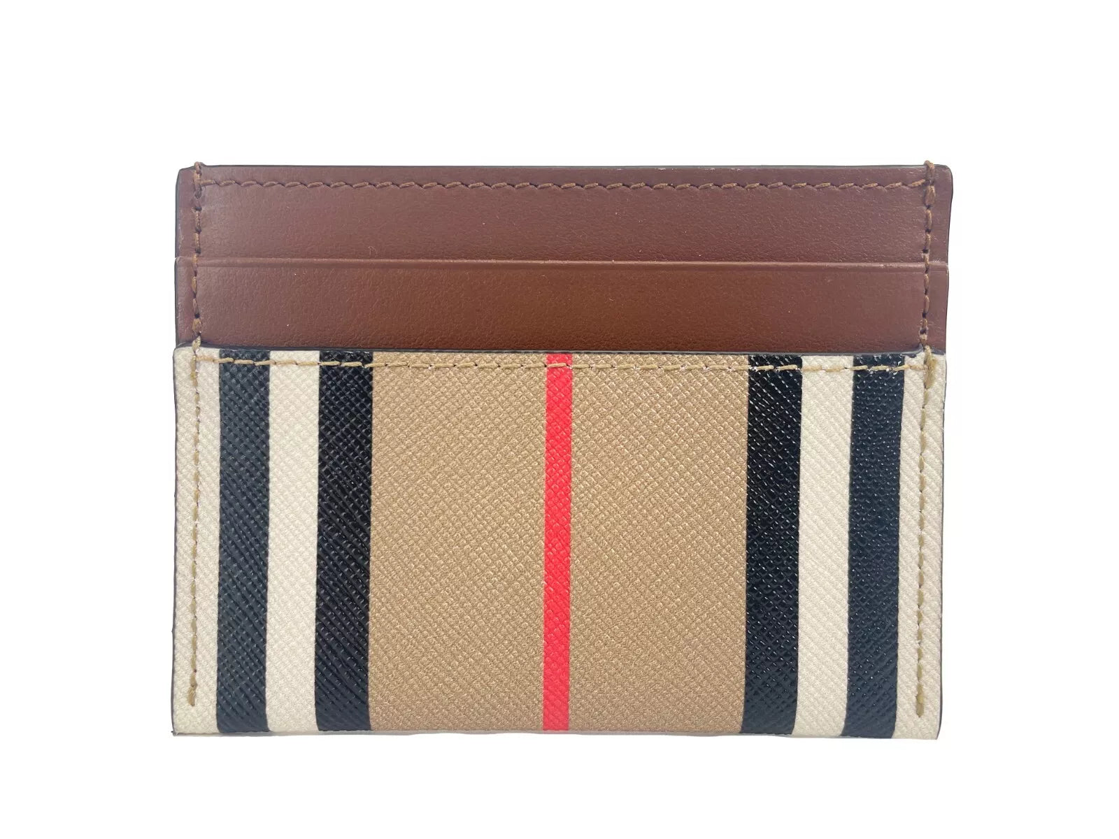 Burberry – Sandon Tan Check Card Case