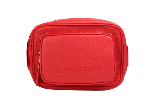 Burberry – Small Red Grainy Leather Camera Bag
