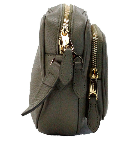 Burberry – Small Branded Camera Crossbody in Dark Fern Green