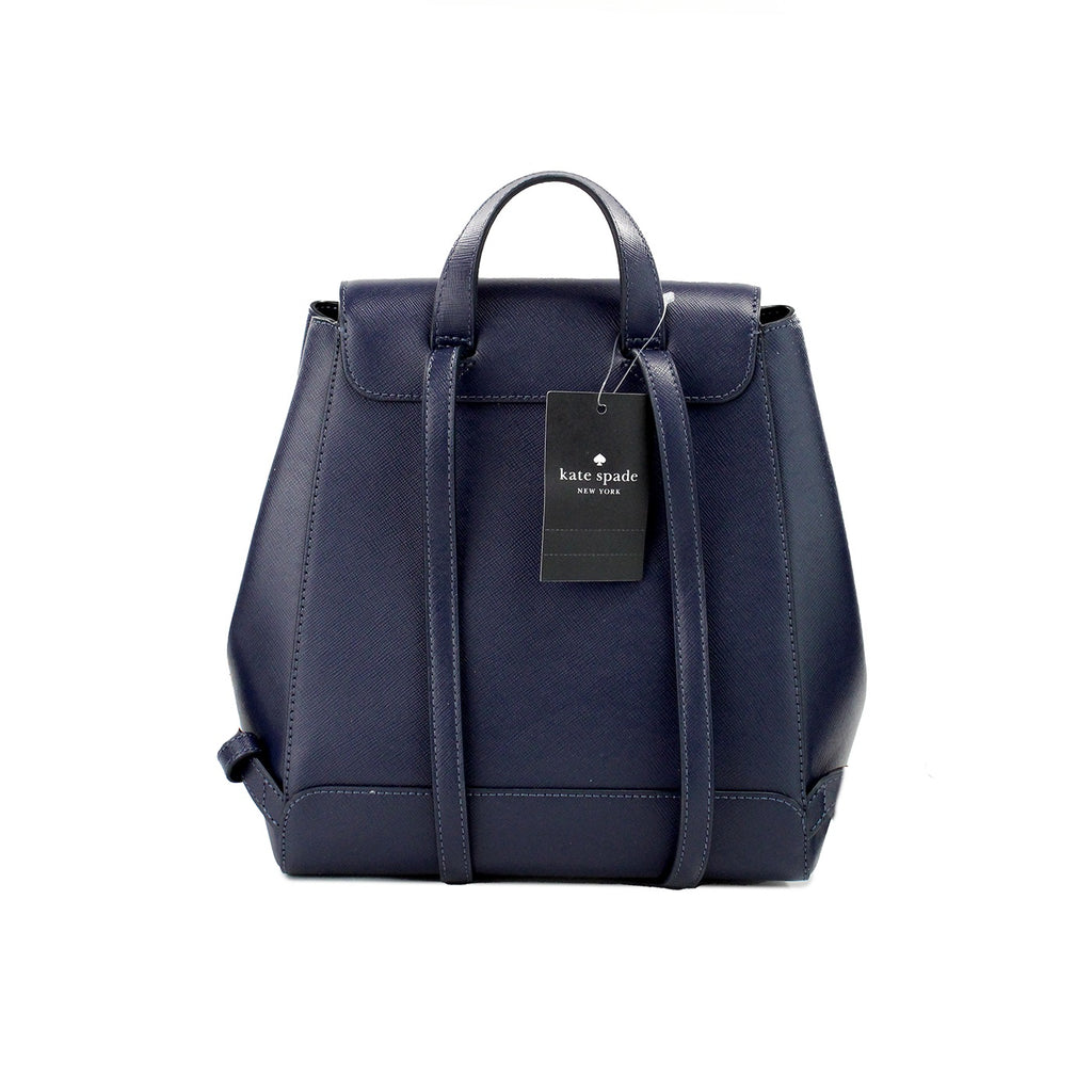 Kate Spade - Madison Navy Medium Flap Backpack