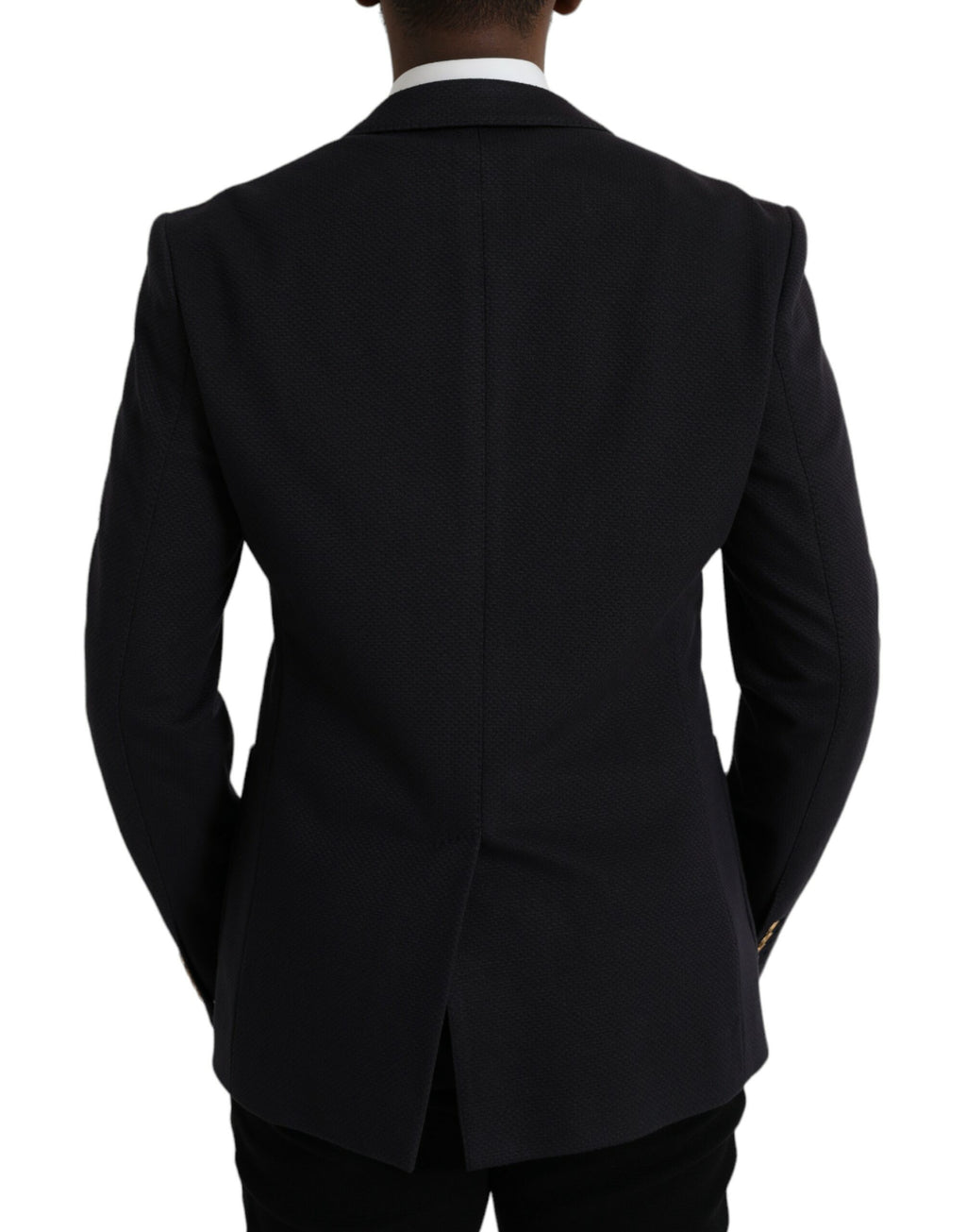 Dolce & Gabbana - Dark Blue Crown Bee Double Breasted Blazer