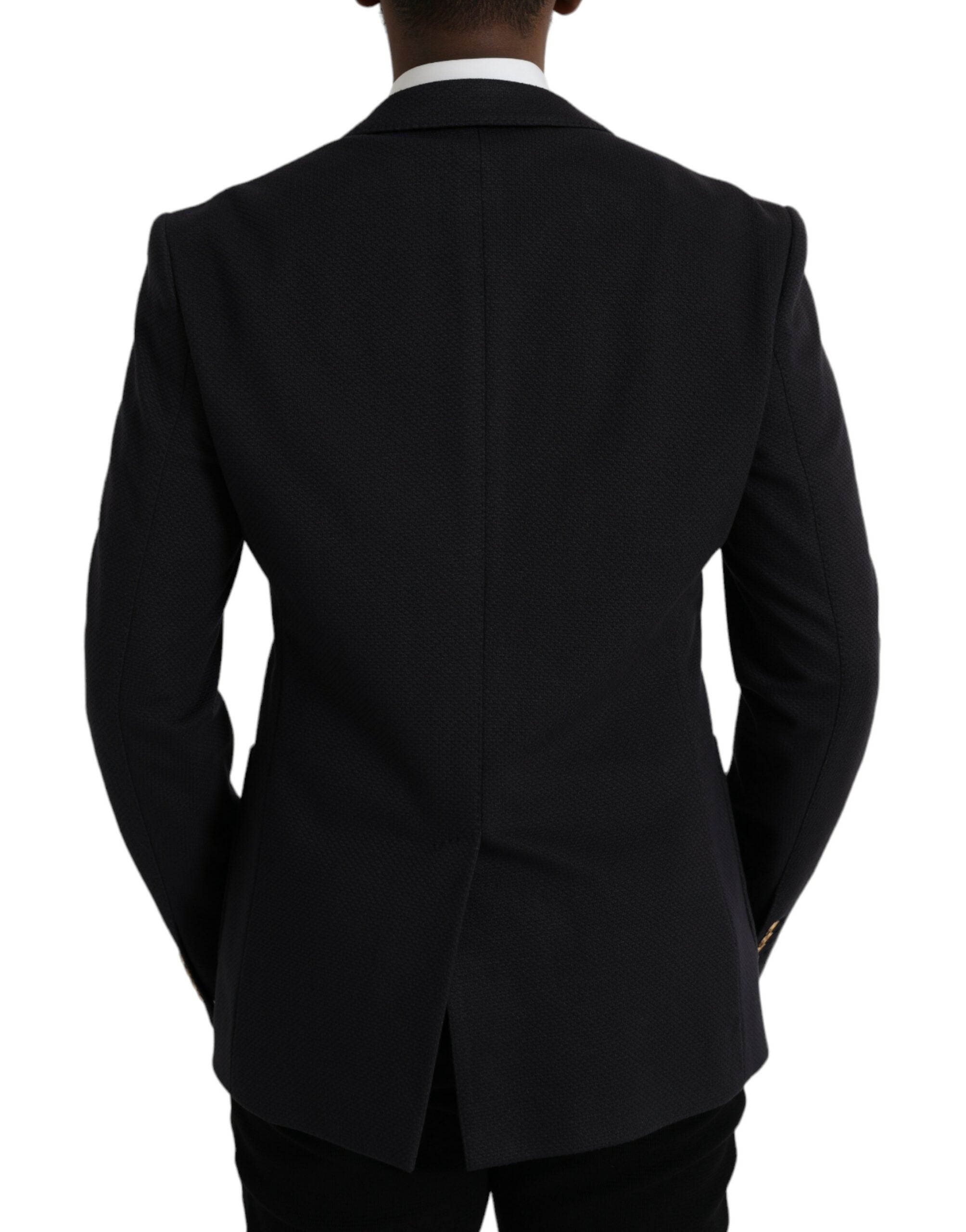 Dolce & Gabbana - Dark Blue Crown Bee Double Breasted Blazer