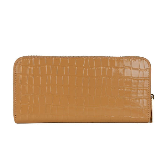 Baldinini Trend – Beige Croco Print Leather Wallet