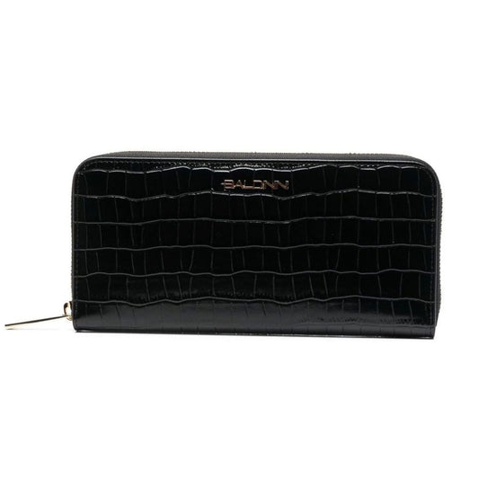 Baldinini Trend – Black Croco Print Leather Wallet