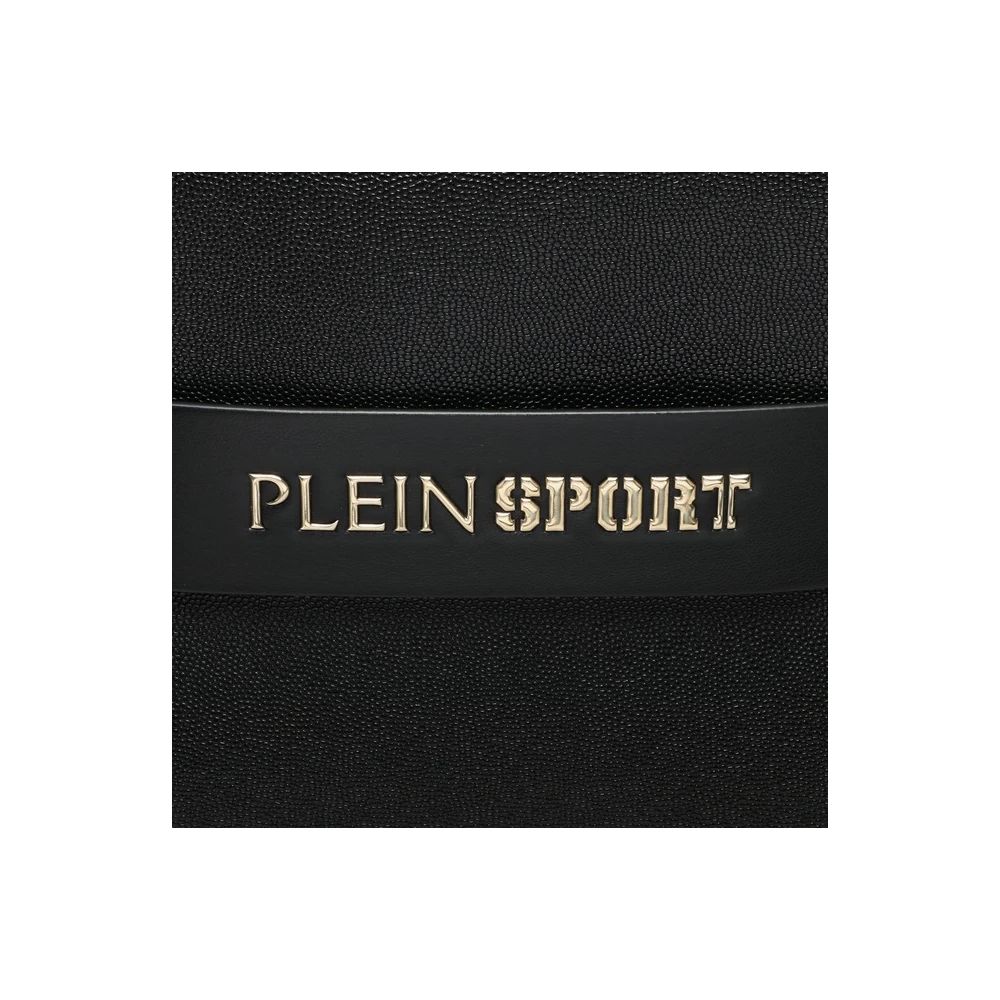 Plein Sport - Chic Ebony Tote with Silver Logo Accent