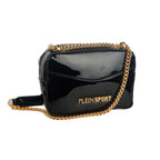 Plein Sport- Elegant Black Chain Strap Shoulder Bag