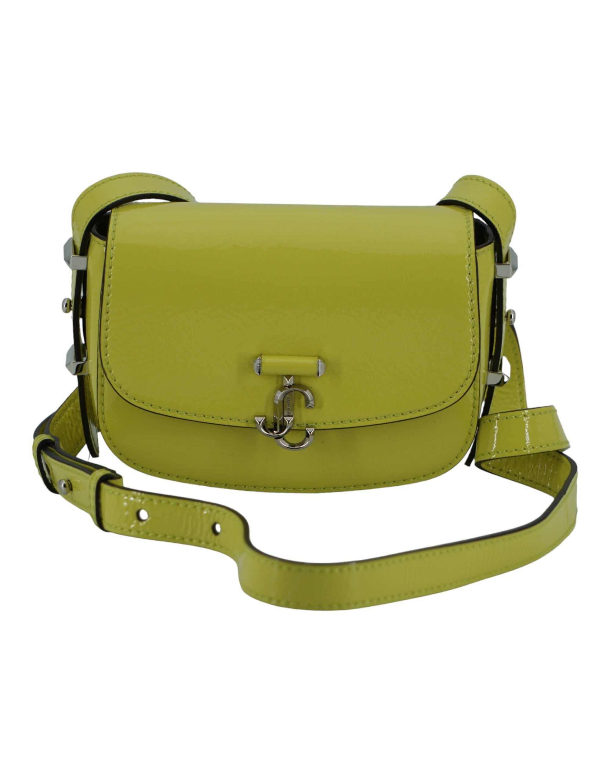 Jimmy Choo – Lime Yellow Patent Leather Shoulder Bag