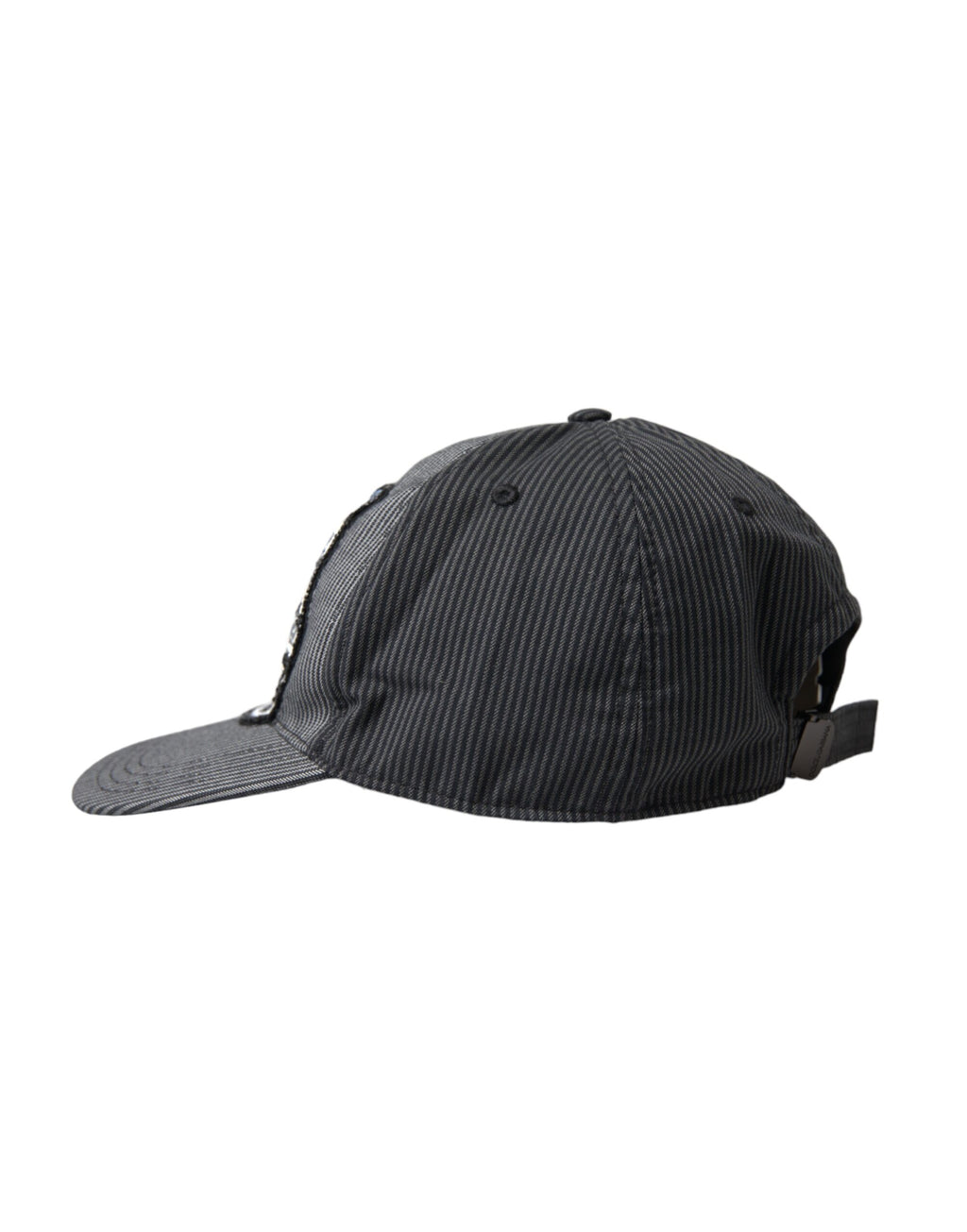 Dolce & Gabbana - Black Cotton Embellished Baseball Hat Men