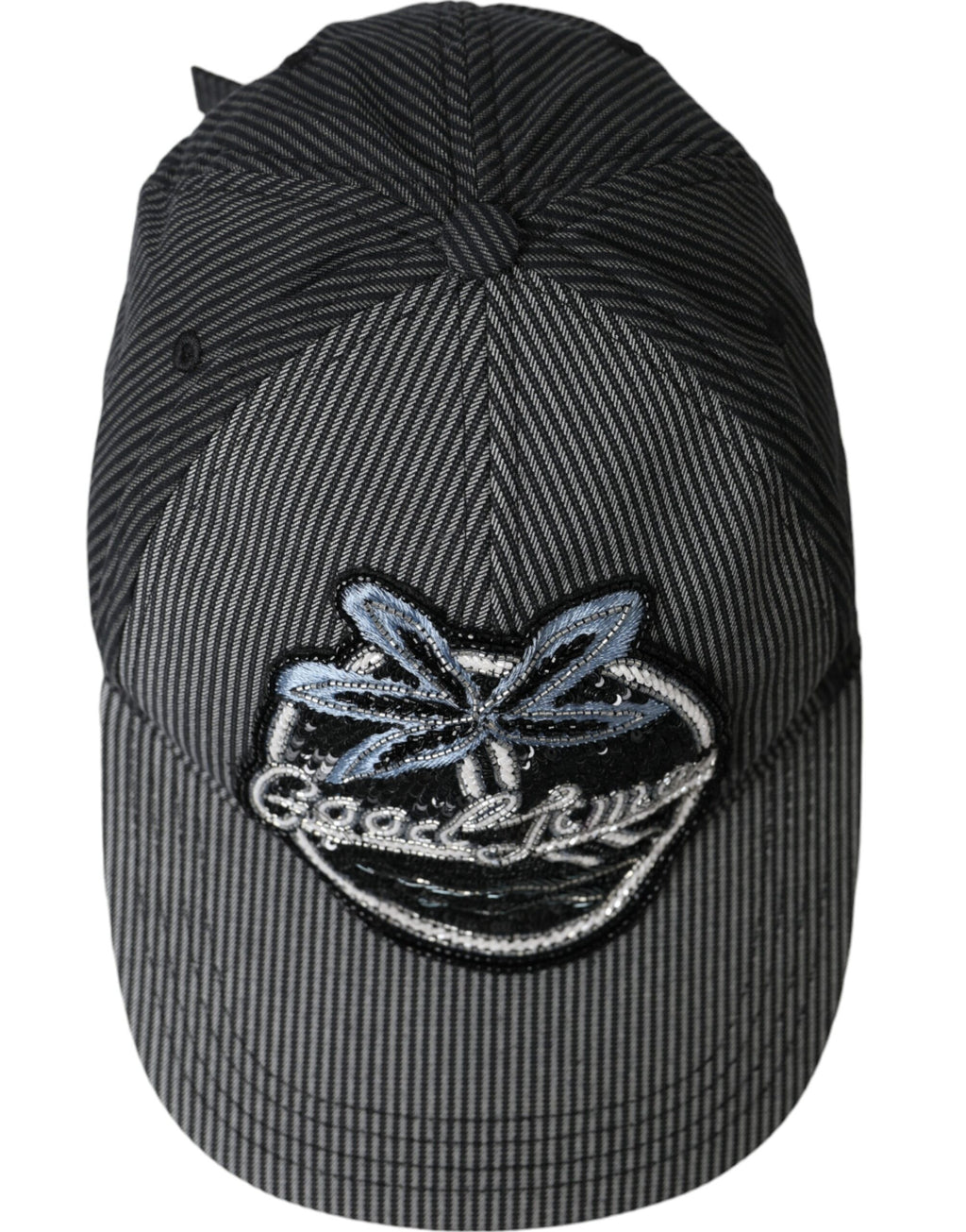 Dolce & Gabbana - Black Cotton Embellished Baseball Hat Men