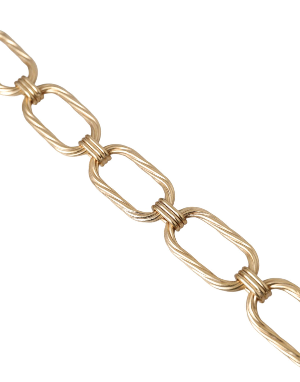 Dolce & Gabbana - Gold Tone Brass Large Link Chain Jewelry Necklace