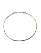 Nialaya - Arrow Crystal 925 Silver Bangle Bracelet Women