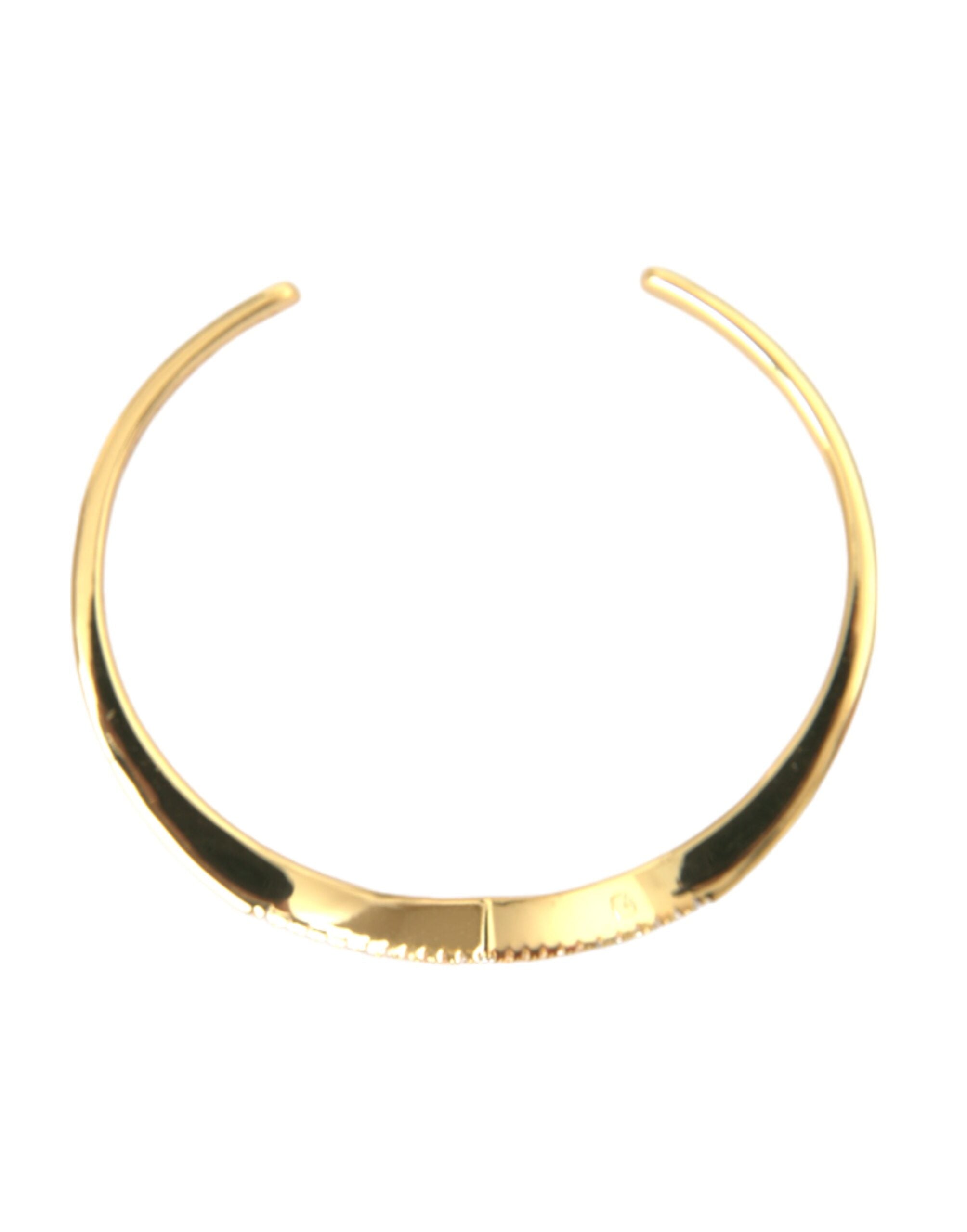 Nialaya - Arched Wing Cuff Skyfall Gold CZ 925 Bracelet