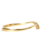 Nialaya - Arched Wing Cuff Skyfall Gold CZ 925 Bracelet