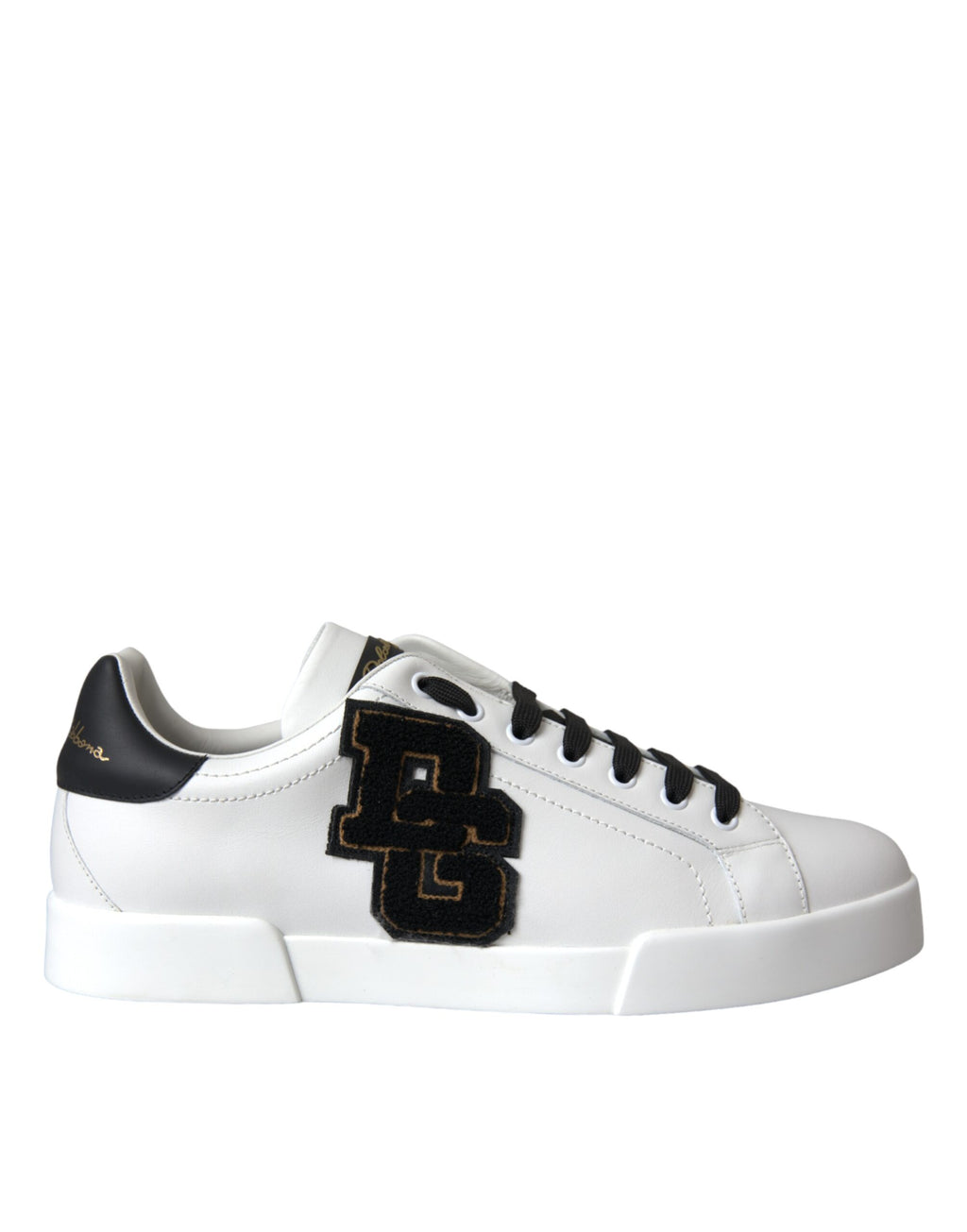 Dolce & Gabbana - White Leather DG Logo Casual Low Top Sneakers