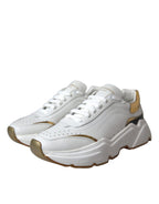 Dolce & Gabbana - White Gold DAYMASTER Leather Sneakers Shoes