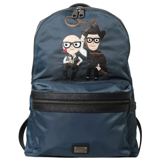 Dolce & Gabbana – Blue #DGFamily Patch Backpack
