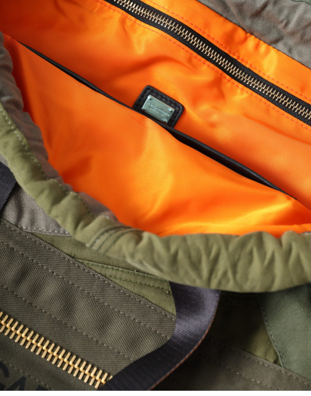 Dolce & Gabbana - Military Green Patchwork Rucksack Backpack