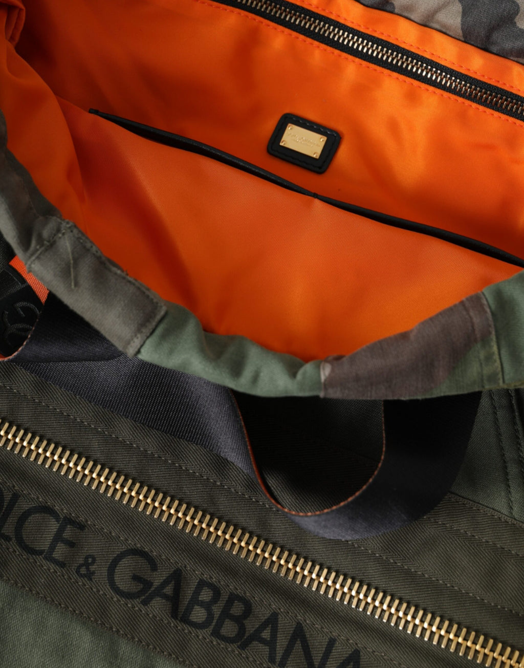 Dolce & Gabbana - Military Green Patchwork Rucksack Backpack