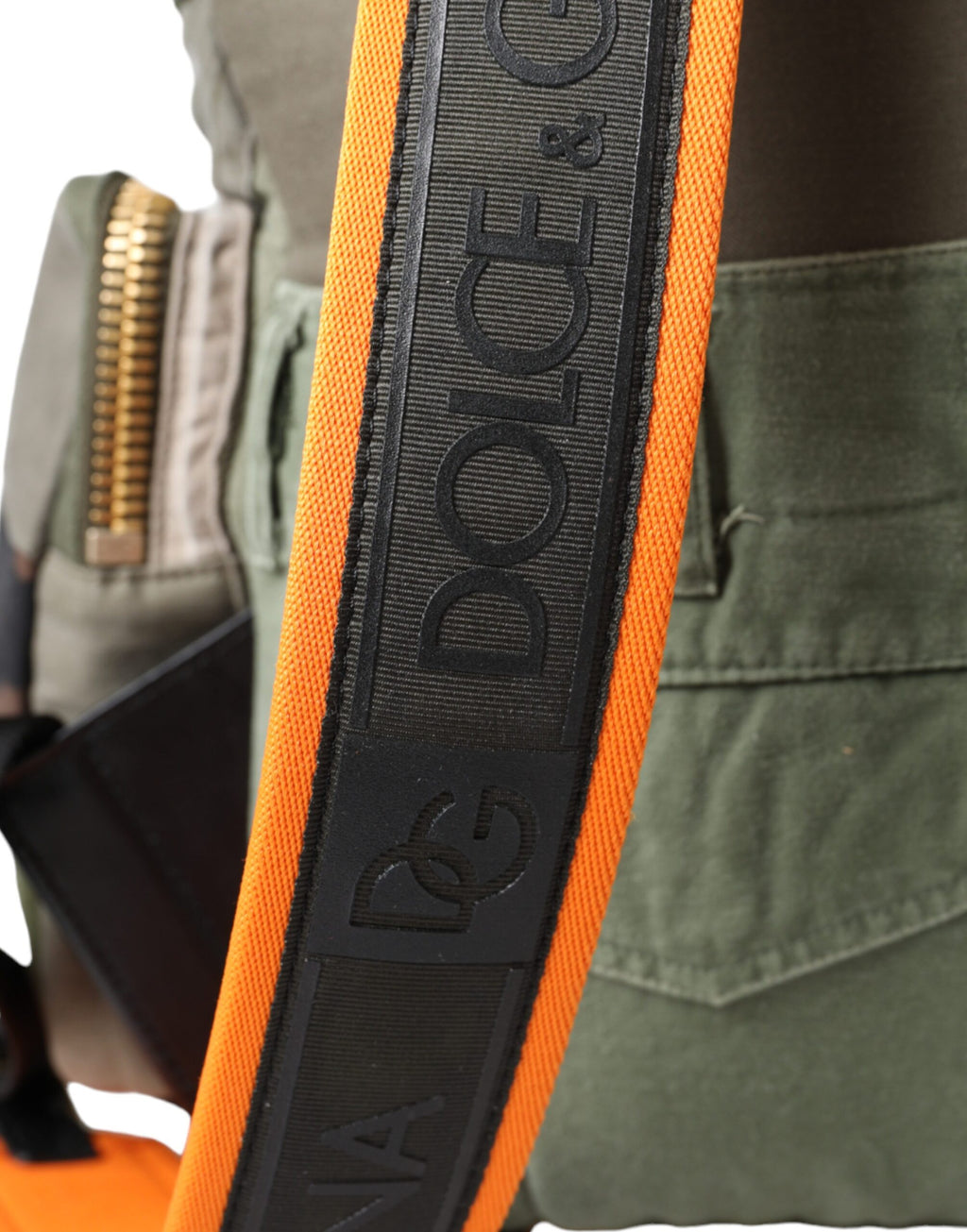 Dolce & Gabbana - Military Green Patchwork Rucksack Backpack