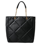 Dolce&Gabbana – Jungle Quilted Tote Bag Black