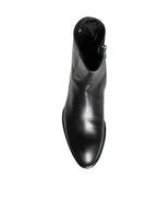 Dolce & Gabbana - Black Calf Leather Men Ankle Boots