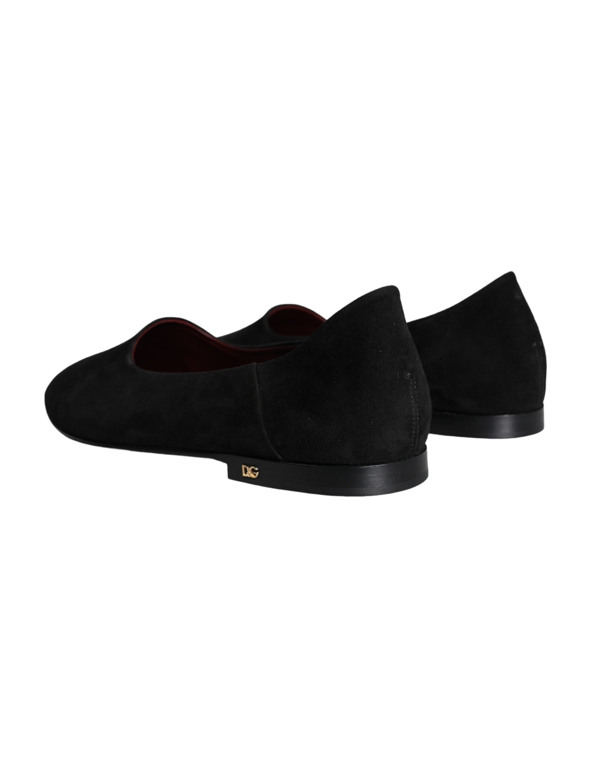 Dolce & Gabbana - Black Suede Loafers Formal Slip On