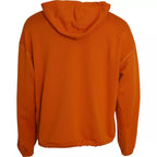 Dolce & Gabbana - Orange Hooded Pullover Sweatshirt Sweater