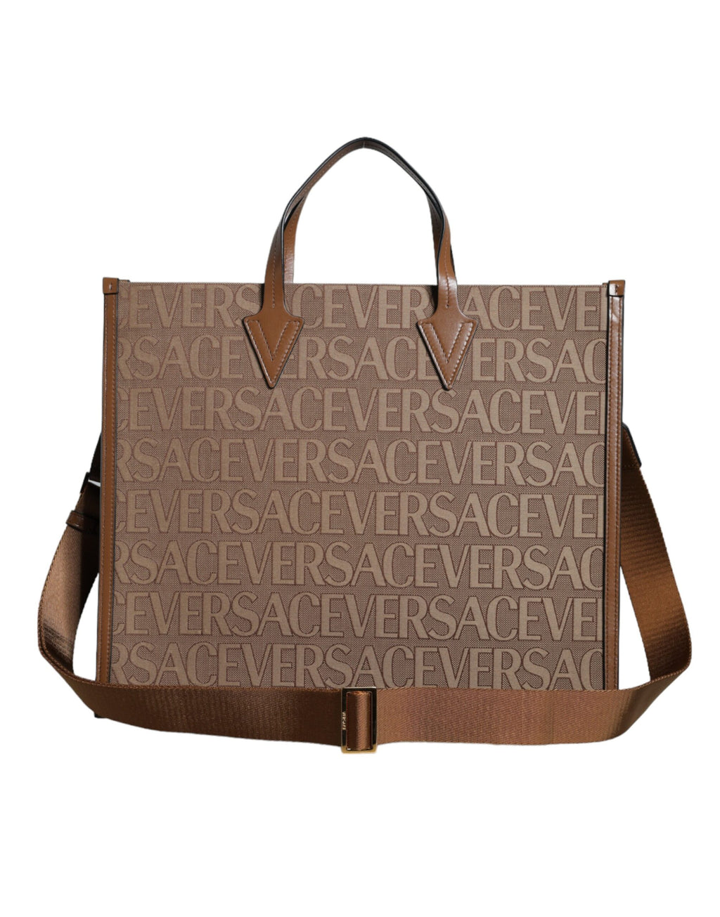 Versace – Brown Crossbody Tote Bag