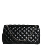 Versace – Black Quilted Lambskin Crossbody Bag