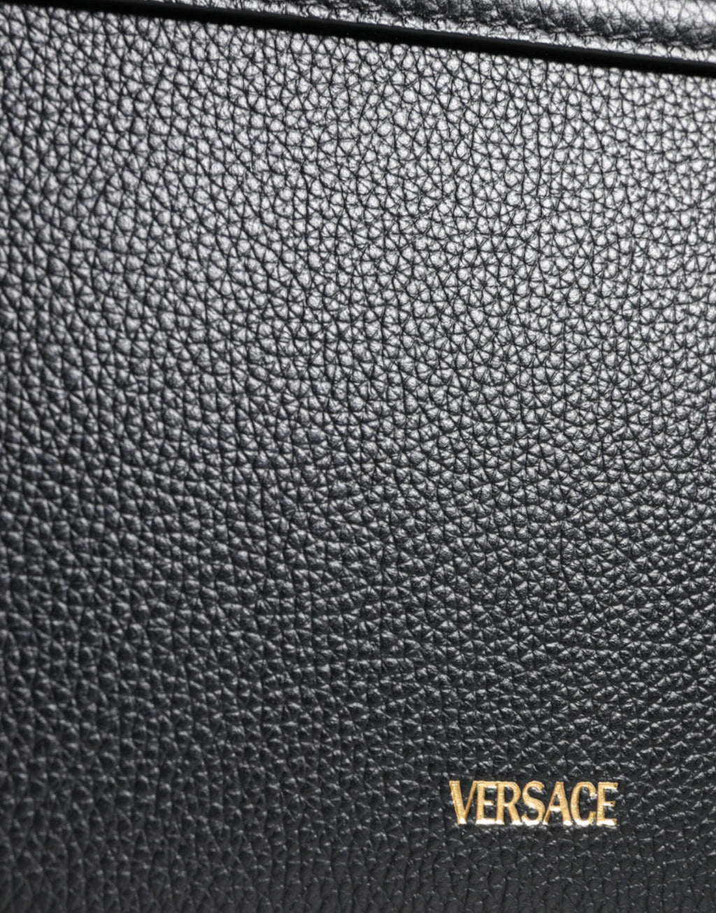 Versace – Black Calf Leather Shoulder Bag