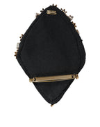 Dolce & Gabbana - Gold Tone Brass Sacred Heart Crystal Embellished Brooch