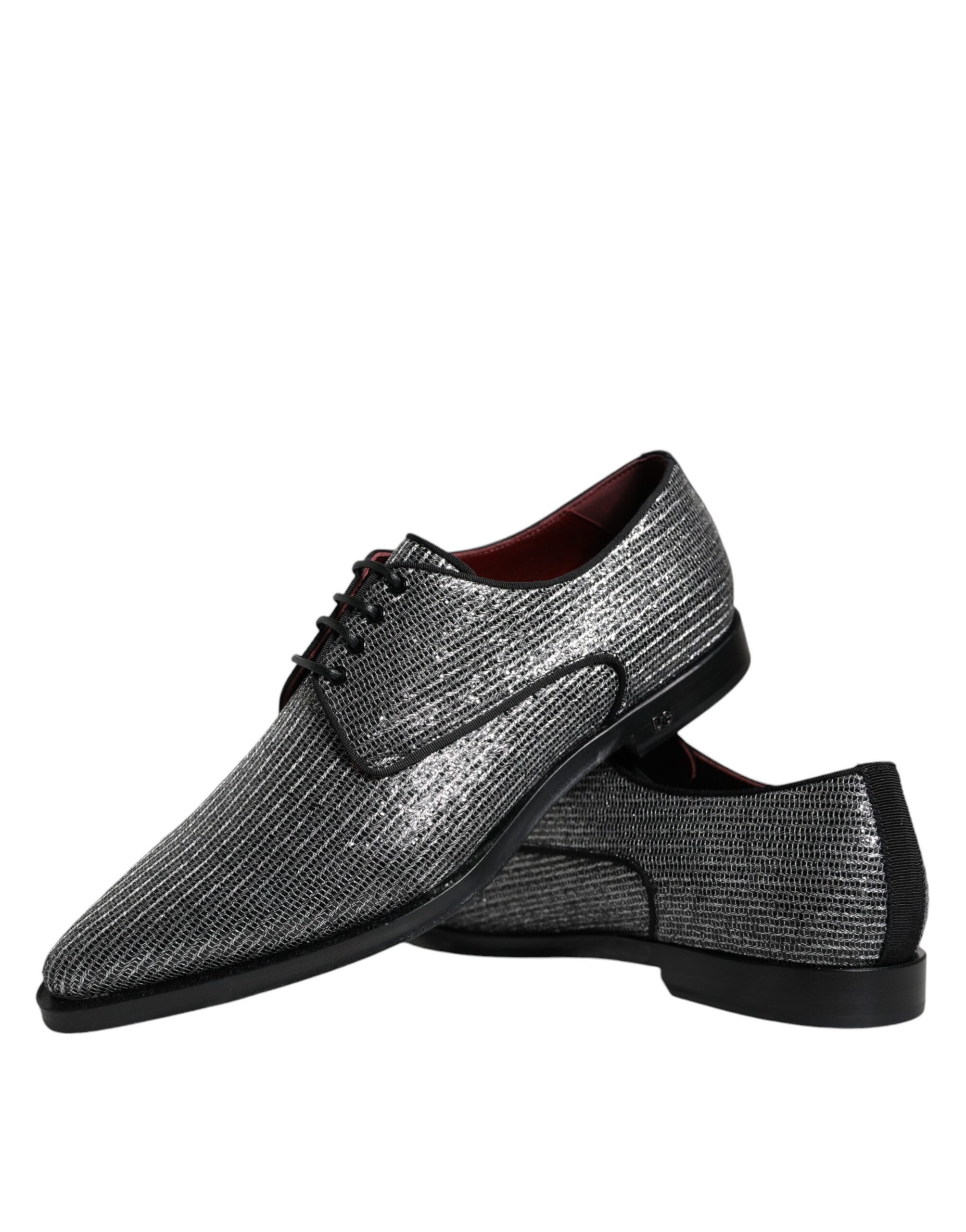 Dolce & Gabbana  - Silver Polyurethane Derby Formal