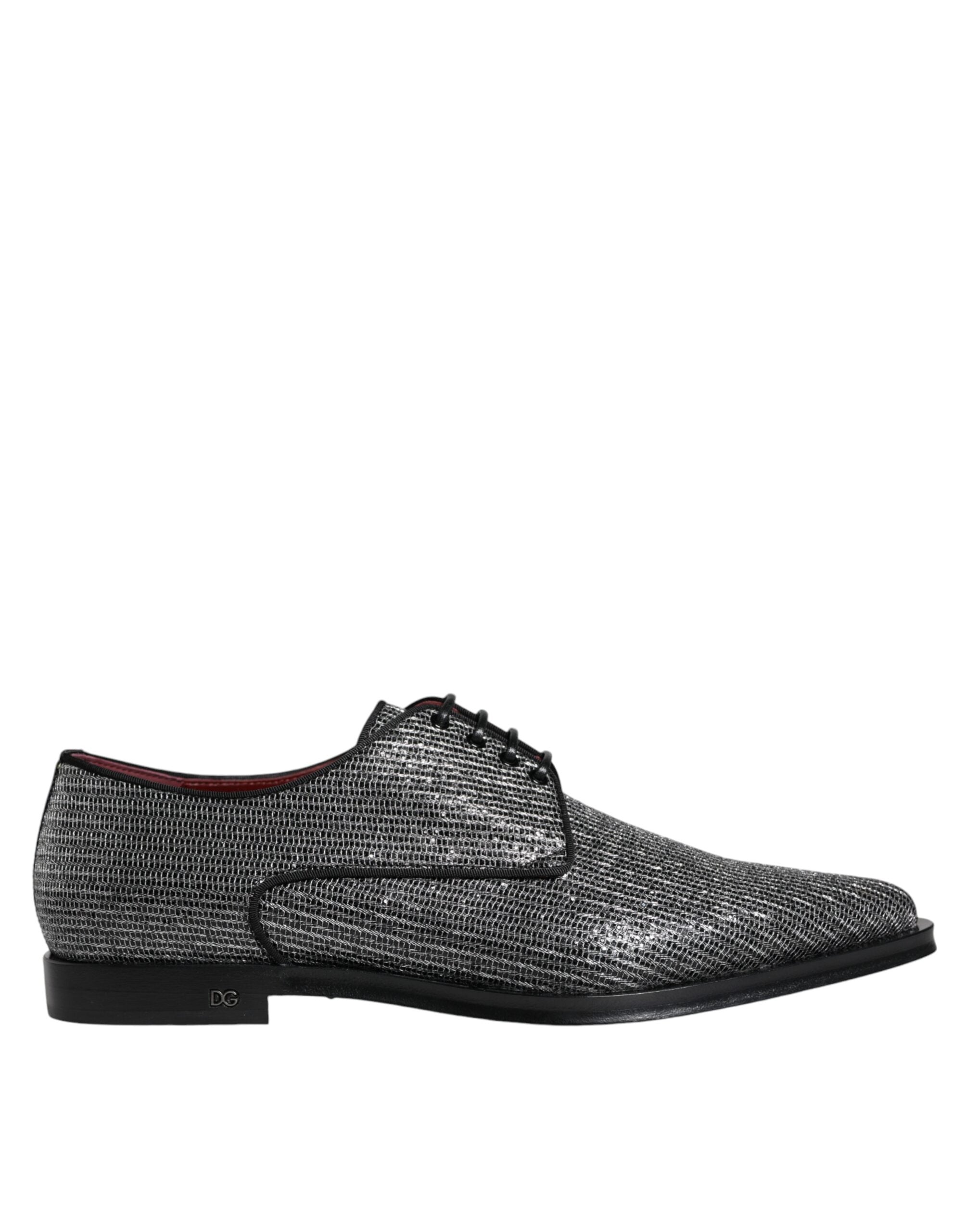 Dolce & Gabbana  - Silver Polyurethane Derby Formal