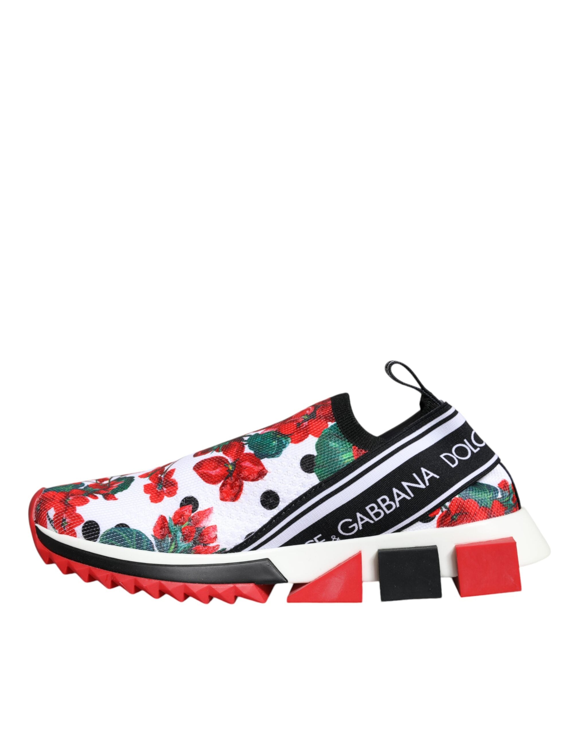 Dolce & Gabbana - Multicolor Geranium Sorrento Sneakers