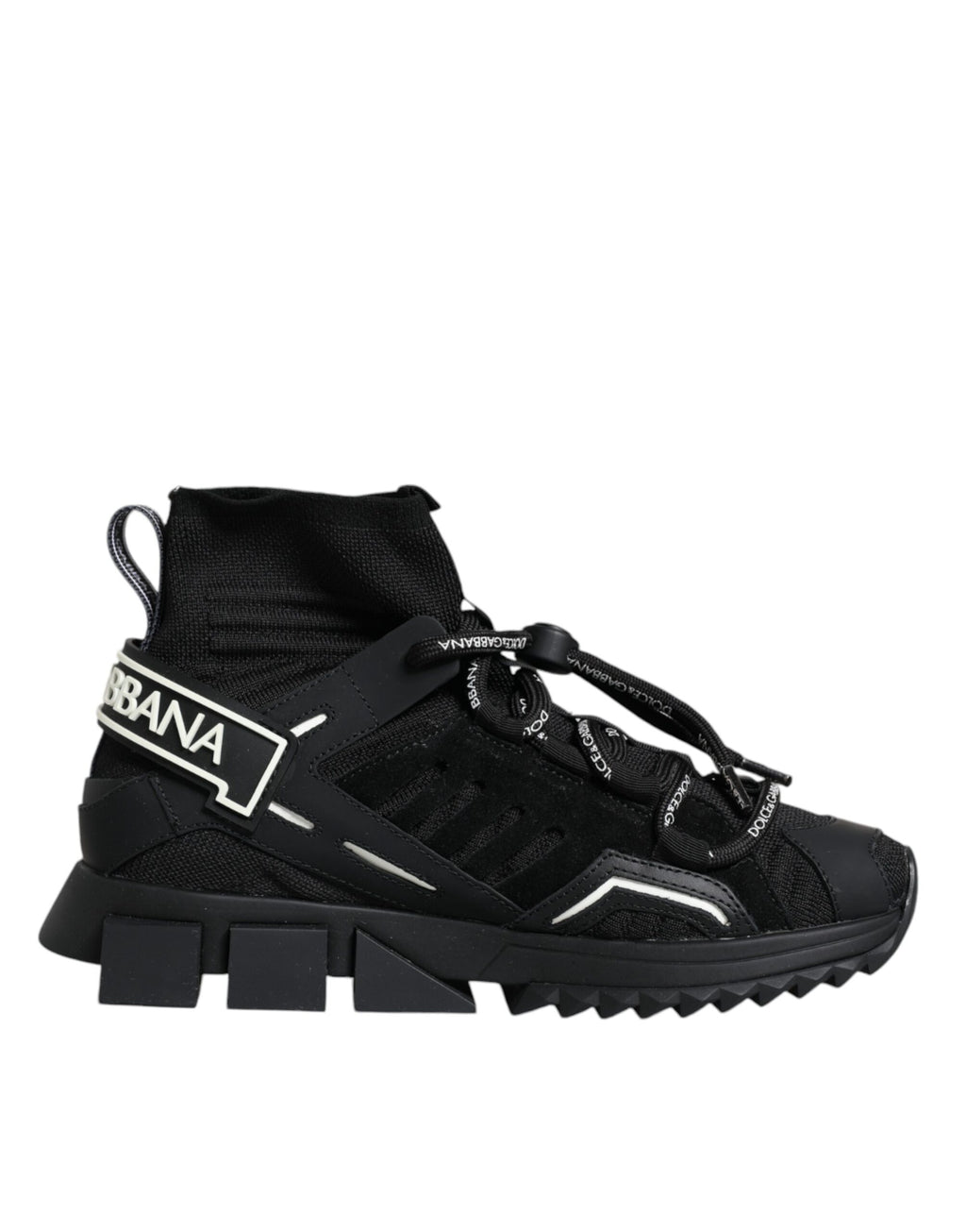Dolce & Gabbana - Black Sorrento Socks Logo Sneakers