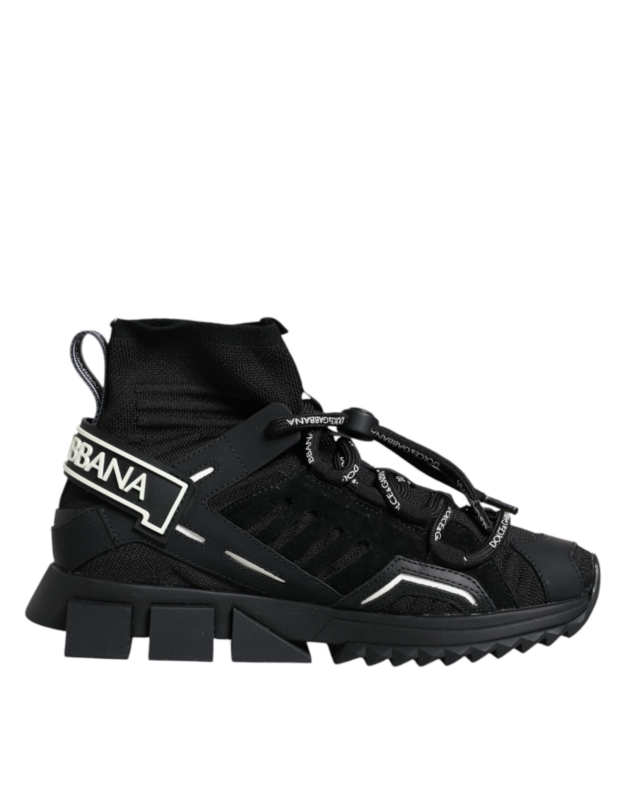 Dolce & Gabbana - Black Sorrento Socks Logo Sneakers