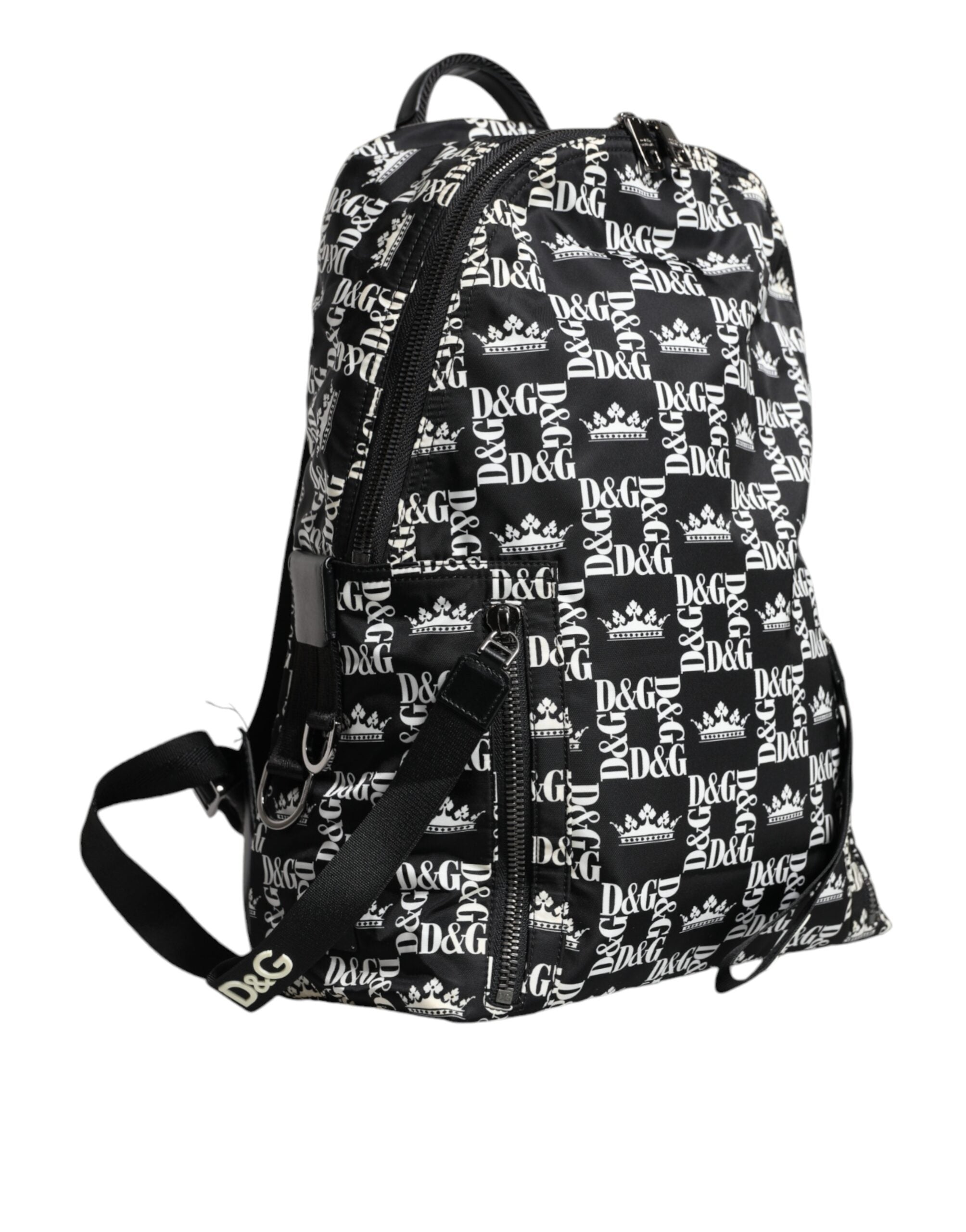 Dolce & Gabbana – Black & White DG Crown Backpack