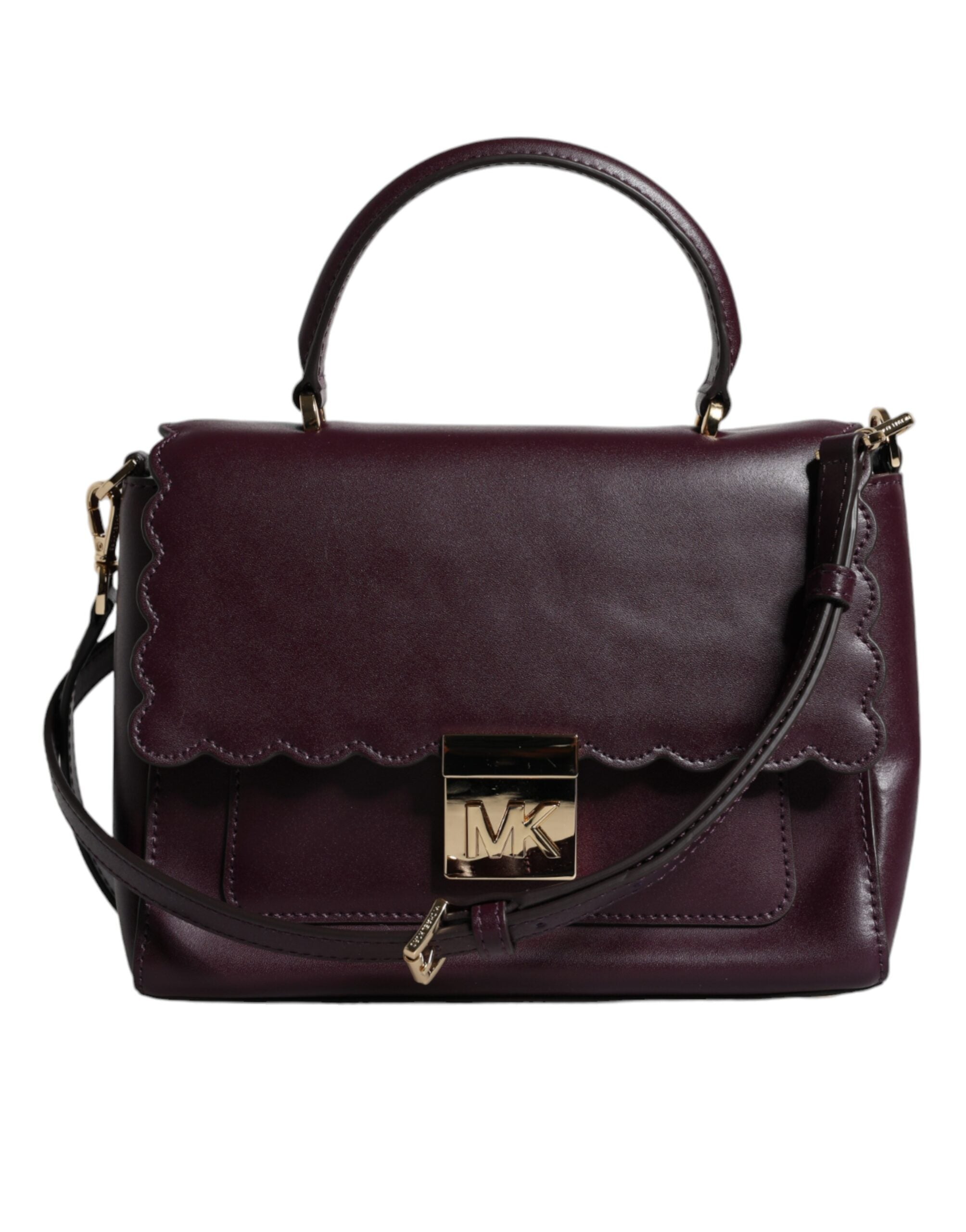 Michael Kors - Purple Leather Logo Plaque Crossbody