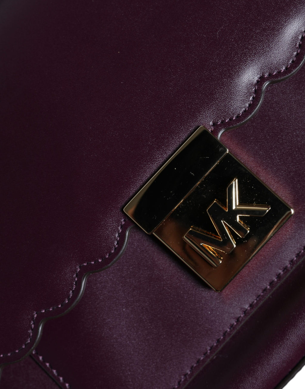 Michael Kors - Purple Leather Logo Plaque Crossbody