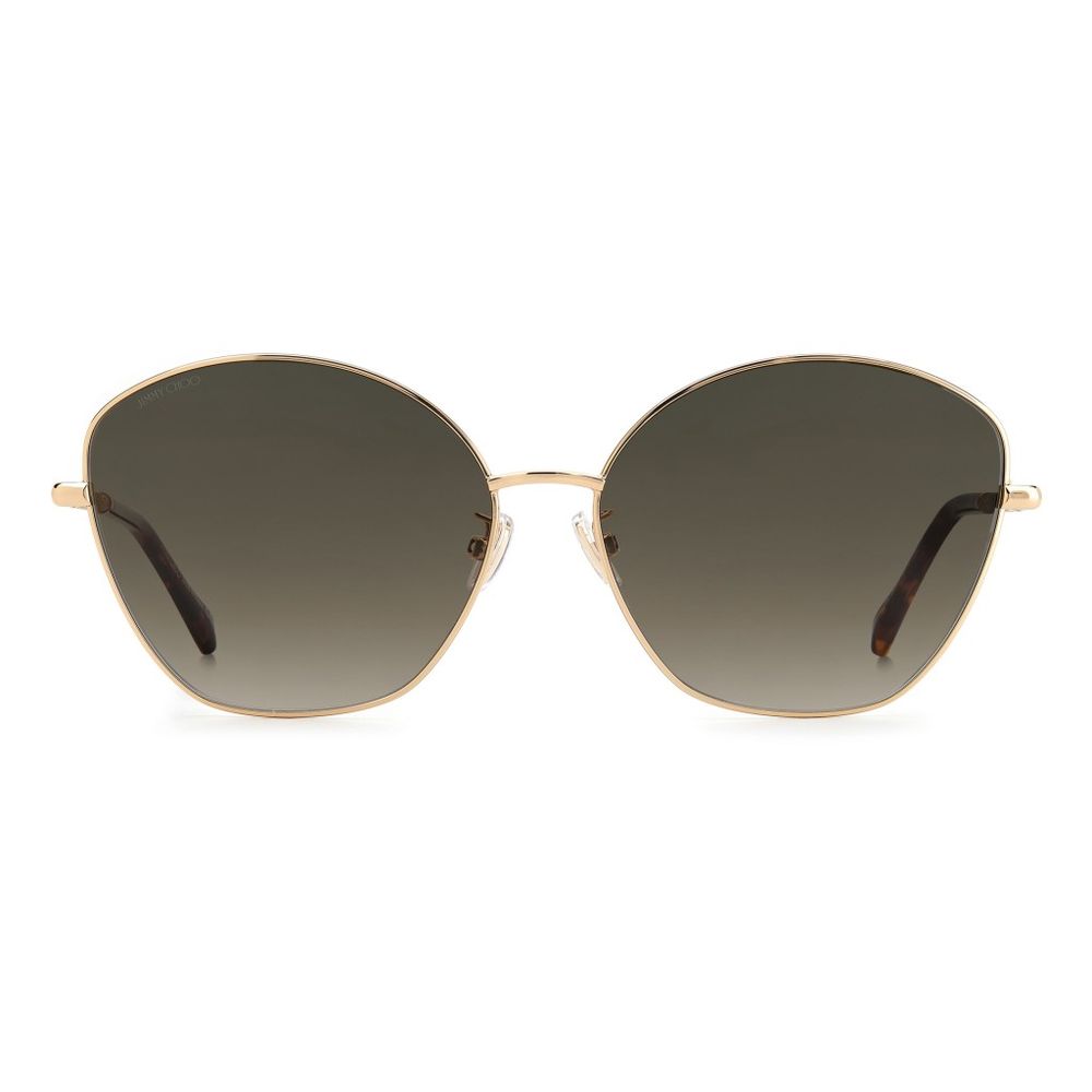 Jimmy Choo – Golden Metal Gradient Brown Sunglasses