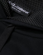 Dolce & Gabbana - Black Hooded Pullover Men Sweatshirt Sweater