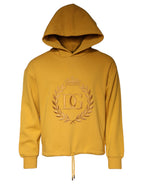 Dolce & Gabbana - Mustard DG Hooded Men Sweatshirt Sweater