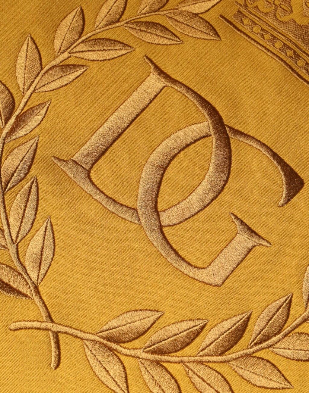 Dolce & Gabbana - Mustard DG Hooded Men Sweatshirt Sweater