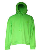 Dolce & Gabbana - Green Logo Hooded Pullover Men Sweatshirt Sweater
