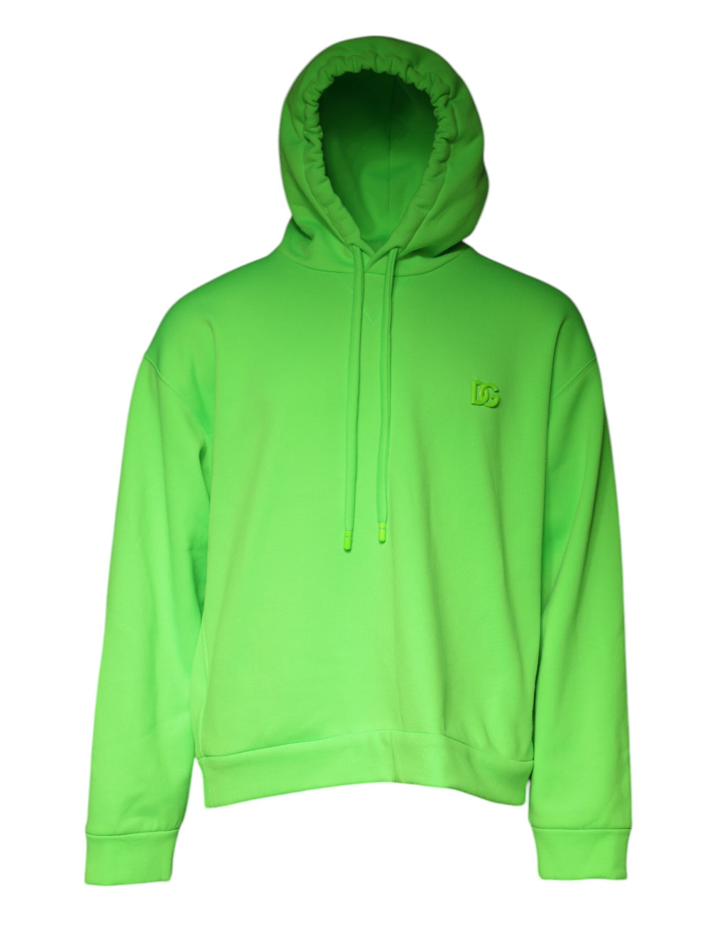 Dolce & Gabbana - Green Logo Hooded Pullover Men Sweatshirt Sweater