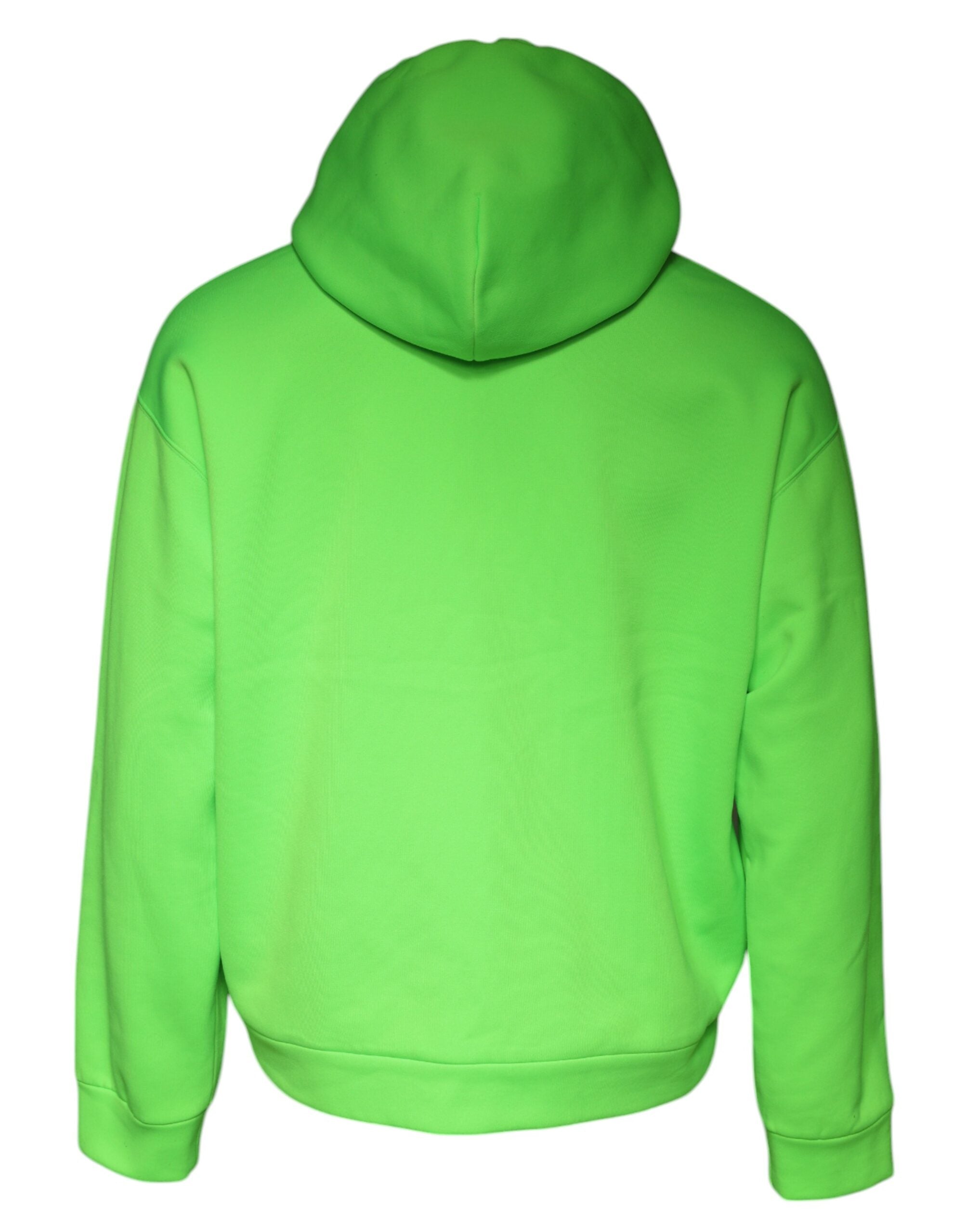 Dolce & Gabbana - Green Logo Hooded Pullover Men Sweatshirt Sweater