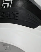 Versace - Multicolor Canvas Quad Fabric Medusa Low Top Sneakers
