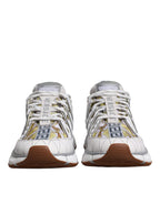 Versace - White Trigreca Barocco Print Low Top Sneakers