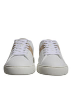 Versace - White Brown Greca Print TPU Low Top Men Sneakers